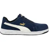 Puma Sicherheitsschuh Iconic Suede Navy Low nach EN ISO 20345:2011 S1P ESD FO HRO SR blau Größe 40