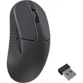 Keychron M3 Mini, rechts, Optisch, RF Wireless + Bluetooth + USB Type-C, 30000 DPI, Schwarz
