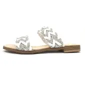 Caprice Modische Pantoletten Schlupfschuhe für Damen 9-9-27103-20 167 Weiß