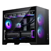 Phanteks XT M3 RGB, Micro Tower, PC, Schwarz, micro ATX, Mini-ITX, Acrylnitril-Butadien-Styrol (ABS), Stahl, Gehärtetes Glas, Gaming