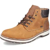 Rieker Herren Echtleder Schnürstiefelette karamellbraun , Herren:41 EU