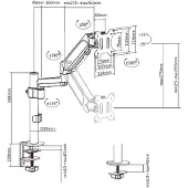 24hShop N--MA-DA1P-01 Adjustable desk