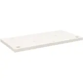 vidaXL Schreibtischplatte Weiß 80x40x2,5 cm Massivholz Kiefer