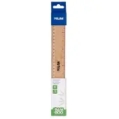 Milan Dickes Bambuslineal 30 Cm Durchsichtig Durchsichtig One Size