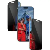 PanzerGlass Ultra Wide Fit Antibakterieller Screen Protector mit Sichtschutz inkl. Applikator für das Apple iPhone 17 Pro Max