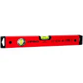 Pro PRO600 Wasserwaage, rot lackiert, 40 cm