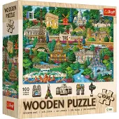 Trefl Puzzle drewniane 1000 el. Francja, znane miejsca