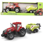 Askato Traktor mit Ballenpresse –