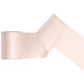 Party Deco Satin Geschenkband cremeweiß 25m 100mm breit