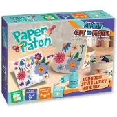 Strigo Papier-Patch-Decoupage-Set – Holzkiste
