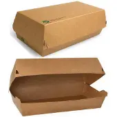 Papstar Baguetteboxen, Pappe "pure" 7,5 x 12 x 23,5 cm faltbar, 25 Stück, 25 von FROG.coffee