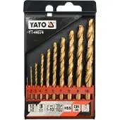 YATO TWIST DRILL BIT SET HSSTiN 10PCS 110MM