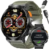 Gravity Smartwatch GT23-5, 1,85 Zoll Touchscreen, Sprechfunktion, Sprachassistent, Herzfrequenz, Blutsauerstoff, IP67, 730 mAh Akku