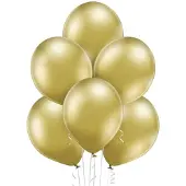 GoDan S.A Chrome-Ballons Gold 100 Stück in Öko-Qualität