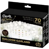 GoDan S.A Ballongirlande B&C Weiß 70 Stk
