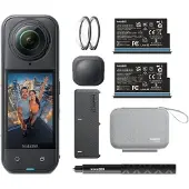Insta360 X5 Bundle, 8K Ultra HD, 72 MP, 120 fps, WLAN, Bluetooth, 2400 mAh