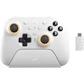 8Bitdo Ultimate 2 Bluetooth - TMR - RGB - White - Nintendo Switch 1 & 2 - Wireless Controller - PC *DEMO*
