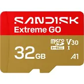 SanDisk Extreme GO, 32 GB, MicroSDHC, UHS-I, 100 MB/s, 60 MB/s, Class 3 (U3)