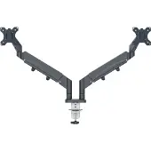 Leitz - Ergo Monitor arm space-saving dual - Dark grey