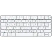 Apple Magic Keyboard mit Touch ID für Mac Modelle mit Chip – Deutsch, Mini, Verkabelt & Kabellos, USB + Bluetooth, QWERTZ, Silber, Weiß