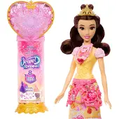 Disney Princess Jewel Reveal Belle Modepuppe mit 8 Überraschungen wie Juwelenbox und Zubehörteilen, Modepuppe, Weiblich, 3 Jahr(e), Junge/Mädchen, 317,5 mm, Mehrfarbig