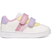 Geox Kleinkind Mädchen - Eclyper Klettverschluss-Sneaker - Optic White/Rose