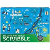 Mattel - Scrabble - Dialekt-Edition: Bairisch Bayrisch Brettspiel Wörterspiel Dialekte
