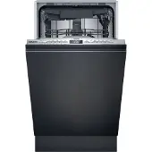 Siemens iQ300 SR73EX25ME, Voll integriert, Single (45 cm breit), Edelstahl, Tasten, höher, Korb