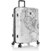 Heys Hartschalen-Trolley "Journey 3G schwarz/weiß, 76 cm" 121 l 4 Rollen Hartschalen-Koffer Volumenerweiterung