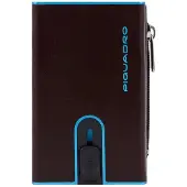 Piquadro Geldbörse Blue Square Compact Wallet Mogano