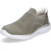 Rieker Damen Sneaker Textil Memosoft Weite G rutschfest bequem Gummizug M5072, Größe:40 EU, Farbe:Grün