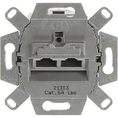 Busch-Jaeger 0218/12-101 UAE-Anschlussdose, RJ45, Cat. 6a iso, geschirmt 2 Steckbuchsen, 8/8-polig 2CKA000230A0411 021812101