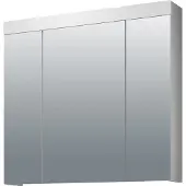 Trendteam Bad Spiegelschrank Devon Weiß Melamin/Spiegelglas 80 x 75 x 16 cm