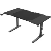 Genesis Holm Modular Holm Moular 140, Gerade, Rechteckige Form, MDF-Platten, Stahl, Gaming, Schwarz