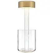 Maytoni LED Tischleuchte Ai Collaboration in Gold und Transparent 3W 120lm