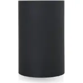 Kartell Papierkorb schwarz, Designer Gino Colombini, 38 cm