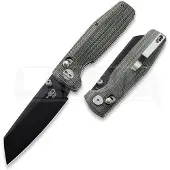 Bestech Slasher - Blackwash - Micarta Taschenmesser, grün