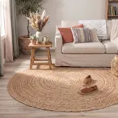NATURL. Jute Teppich Rund - Fair Natur Ø 120 cm
