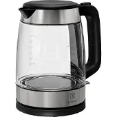 Electrolux E4GK1-4GB, 1,7 l, 2200 W, Schwarz, Edelstahl, Transparent, Glas, Edelstahl
