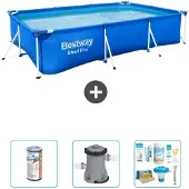 Bestway Steel Pro Rechteckig - 300x201x66 cm - 4-teilig S22718