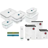 Zwilling 36815-015-0, Blau, Weiß, Vakuum-Dichtung, Tasten, 2300 ml, Kunststoff, 2 Stück(e)