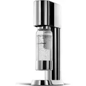 SodaStream ENSO Wassersprudler - 1L Sprudlerflasche, Edelstahl, Silber