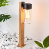 LumenXL Jairo Sockelleuchte in Holzoptik