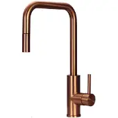 Pure.Sink Luxion Küchenarmatur aus Kupfer, quadratisch, mit ausziehbarem Auslauf PLXSQUA-62