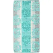 Cawö Badehandtuch Cashmere Jacquard Turquoise