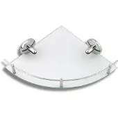 Novaservis Eckregal Metalia 1 Chrom Metall, Glas 6158.0