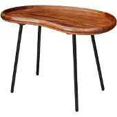 Wohnling Couchtisch WL5.669 71x51x40 cm Sheesham massiv Sofatisch