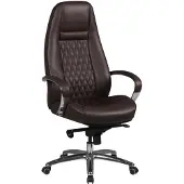 Amstyle Bürostuhl AUSTIN Echt-Leder Braun Schreibtischstuhl 120 KG Chefsessel hohe Rückenlehne mit Kopfstütze X-XL