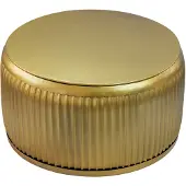 Wohnling Couchtisch Metall Rund 60cm Gold mit abnehmbarer Tischplatte Wohnzimmertisch Stauraum Loungetisch Metall Sofatisch Beistelltisch Handmade
