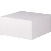 Wohnling Couchtisch MONOBLOC 60 x 60 x 30 cm Hochglanz MDF Weiß lackiert Design Wohnzimmertisch Cube quadratisch Lounge Beistelltisch Würfel Form